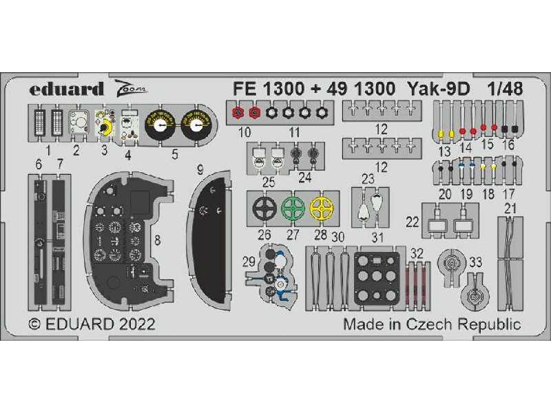 Yak-9D 1/48 - ZVEZDA - zdjęcie 1
