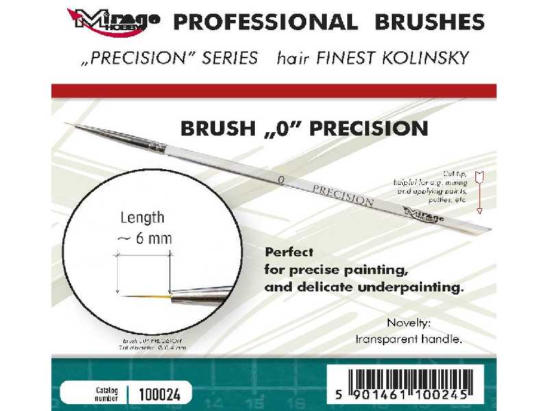 Brush 0 Precision Kolinsky - zdjęcie 1