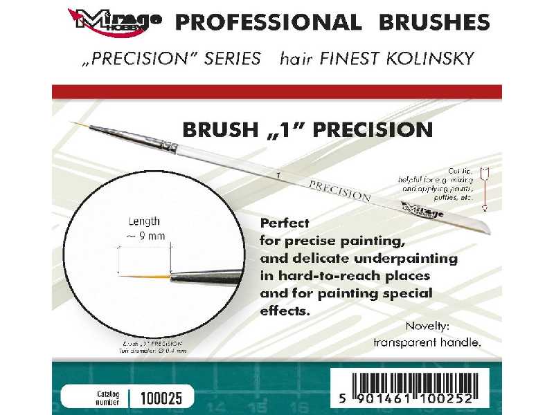 Brush 1 Precision Kolinsky - zdjęcie 1 Brush 1 Precision Kolinsky - zdjęcie 1