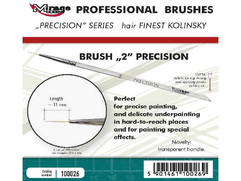 Brush 2 Precision Kolinsky - zdjęcie 1