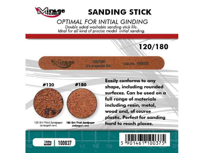 Sanding Stick 120/180 - zdjęcie 1 Sanding Stick 120/180 - zdjęcie 1