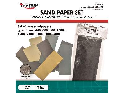 Sand Paper Set (Optimal Finishing Waterproof Abrasives Set) - zdjęcie 1