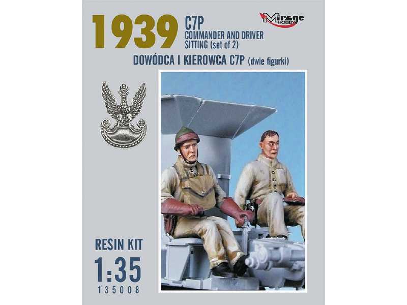 Dowódca I Kierowca C7p (2 Figurki) (Rok 1939) (Resin Kit) - zdjęcie 1