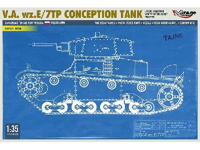 V.A. Wz.E/7tp Czołg Koncepcyjny Vickers-armstrong Prototyp Z Wieżą 7tp Bofors - zdjęcie 2