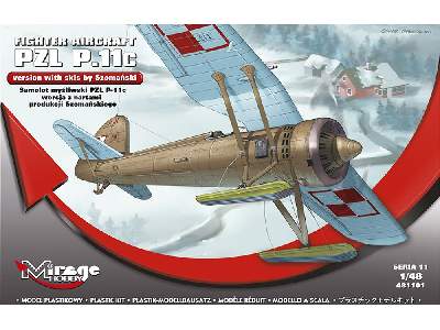 Samolot My&#182;liwski Pzl P-11c Wersja Z Nartami Produkcji Szoma&#241;skiego - zdjęcie 1