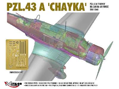 Pzl.43 A 'chayka' Bulgarian Air Force 1941-1944 - zdjęcie 3