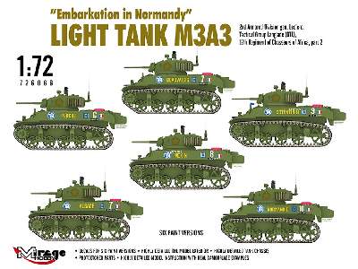 Le Débarquement De Normandie Light Tank M3a3. 2nd Adgen. Leclerc,gtl,12th Regiment Of Chasseurs Of Africa, Part 2 - zdjęcie 3