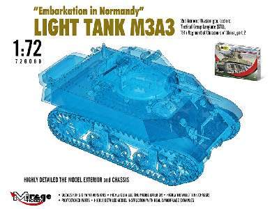 Le Débarquement De Normandie Light Tank M3a3. 2nd Adgen. Leclerc,gtl,12th Regiment Of Chasseurs Of Africa, Part 2 - zdjęcie 4