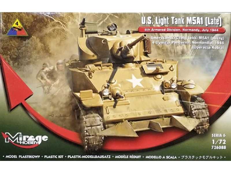 Us Light Tank M5a1 (Late) 4th Armoured Division, Normandy, July 1944 - zdjęcie 1 Us Light Tank M5a1 (Late) 4th Armoured Division, Normandy, July 1944 - zdjęcie 1