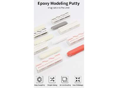 Mep-03 Modeling Epoxy Putty, Color Gray - zdjęcie 2