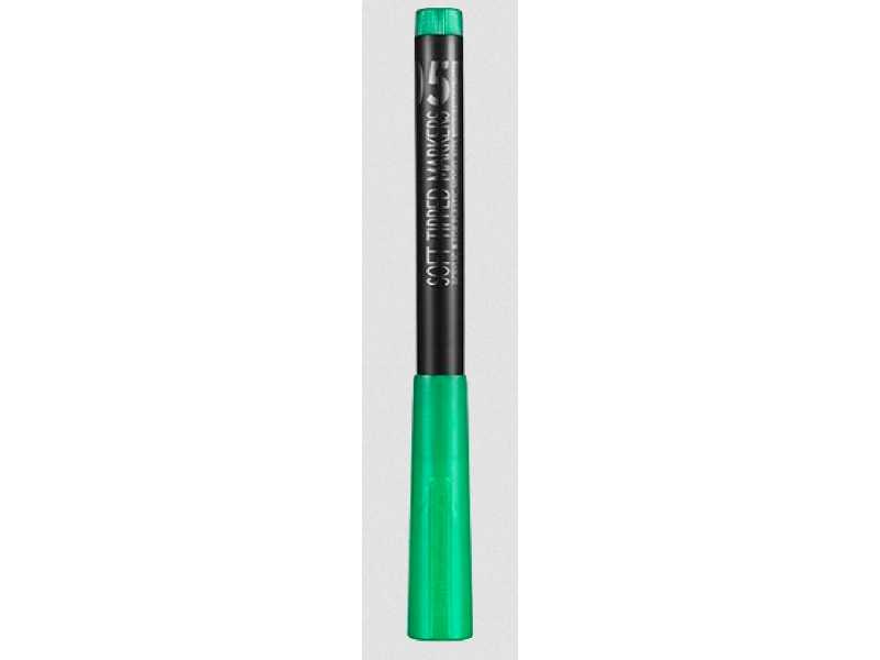 Mkm-05 Metallic Green Soft Tipped Marker Pen - zdjęcie 1