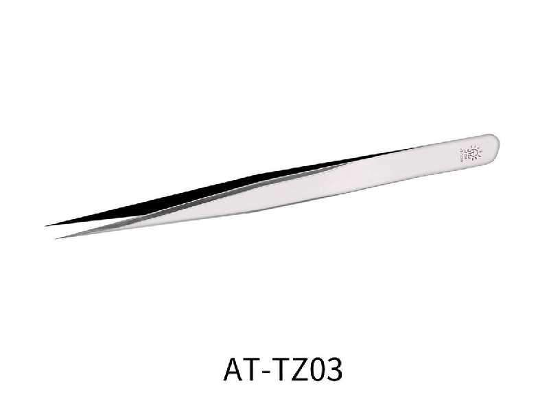 At-tz03 Stainless Steel Tweezers With Straight Tip - zdjęcie 1 At-tz03 Stainless Steel Tweezers With Straight Tip - zdjęcie 1