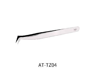 At-tz04 Stainless Steel Tweezers With 90° Angular Tip - zdjęcie 1