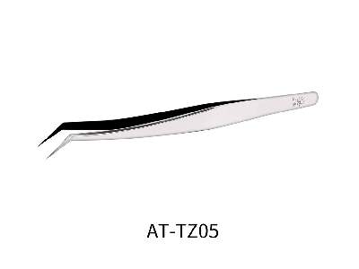 At-tz05 Stainless Steel Tweezers With Angular Tip - zdjęcie 1