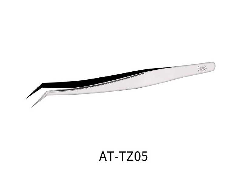 At-tz05 Stainless Steel Tweezers With Angular Tip - zdjęcie 1 At-tz05 Stainless Steel Tweezers With Angular Tip - zdjęcie 1