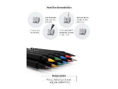 Mk-02 White Soft Tipped Marker Pen - zdjęcie 6