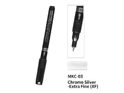 Mkc-03 Chrome Silver Marker Pen Super Fine (1mm) - zdjęcie 1