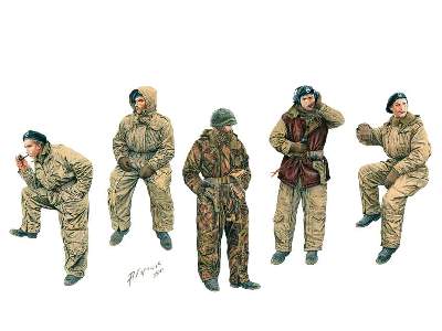 Brytyjscy czołgiści - zimowe mundury - zdjęcie 1