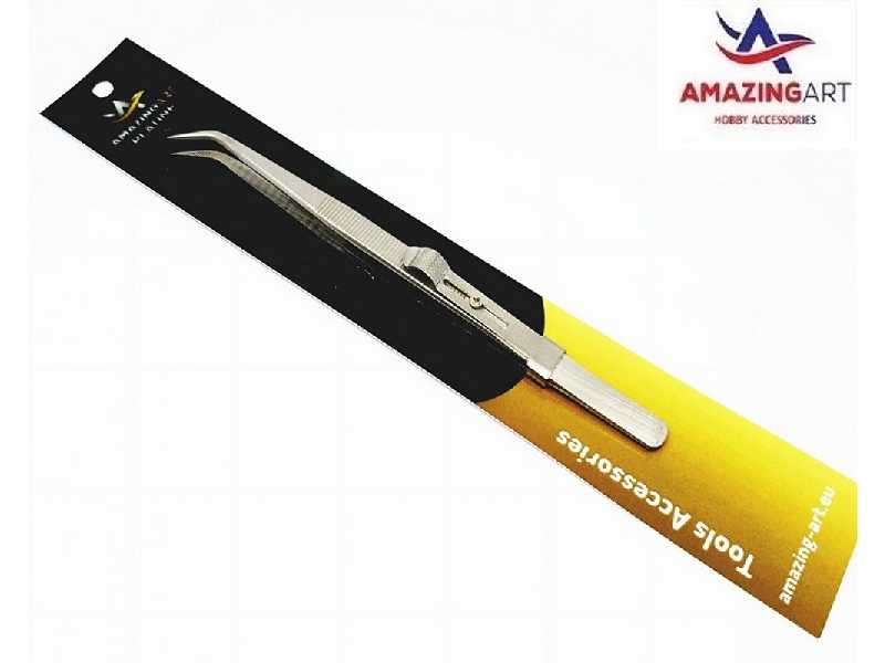 Precyzyjna Pęseta Z Blokad± 16cm - zdjęcie 1 Precyzyjna Pęseta Z Blokad± 16cm - zdjęcie 1