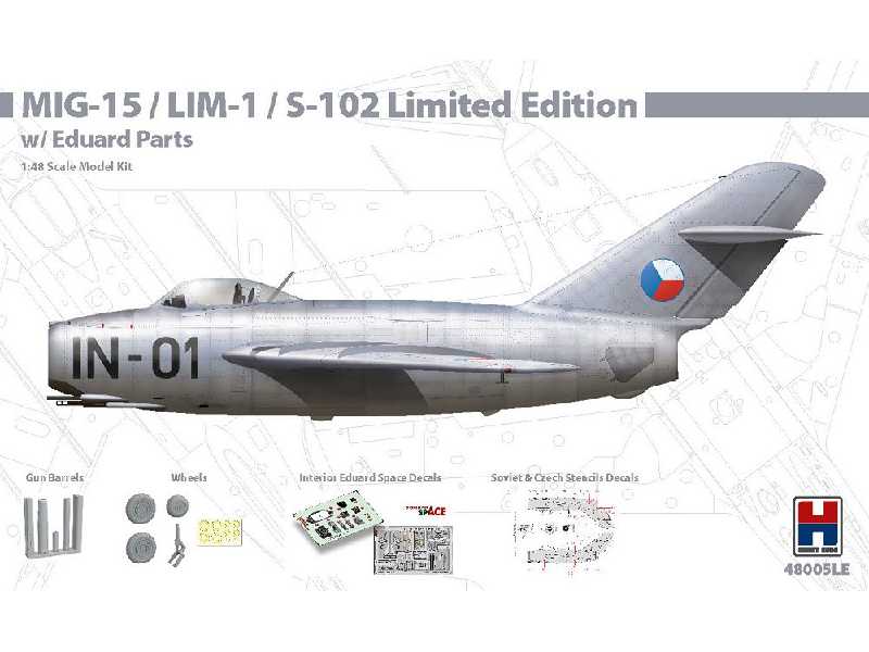 MiG-15 / Lim-1 + Akcesoria Eduard - edycja limitowana - zdjęcie 1 MiG-15 / Lim-1 + Akcesoria Eduard - edycja limitowana - zdjęcie 1