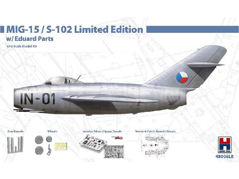 MiG-15 / S-102 + Akcesoria Eduard - edycja limitowana - zdjęcie 1 MiG-15 / S-102 + Akcesoria Eduard - edycja limitowana - zdjęcie 1