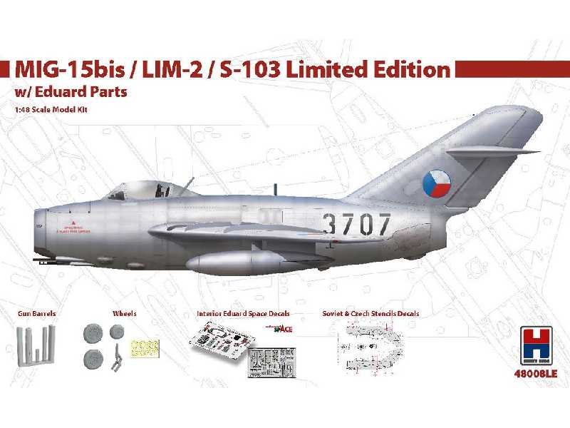MIG-15bis / LIM-2 + Akcesoria Eduard - edycja limitowana - zdjęcie 1 MIG-15bis / LIM-2 + Akcesoria Eduard - edycja limitowana - zdjęcie 1