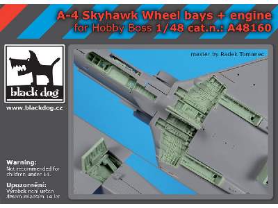 A-4 Skyhawk Wheel Bays+ Engine For Hobby Boss - zdjęcie 1