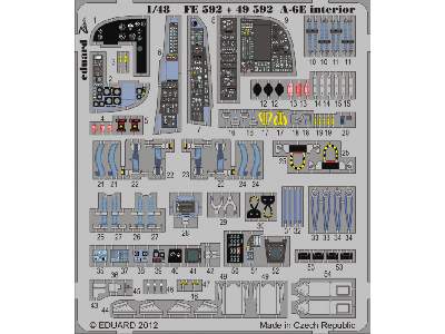  A-6E interior S. A. 1/48 - Kinetic - blaszki - zdjęcie 2