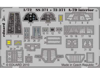  A-7D S. A. 1/72 - Hobby Boss - blaszki - zdjęcie 1