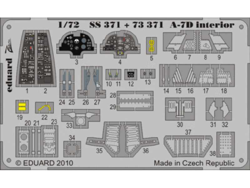  A-7D S. A. 1/72 - Hobby Boss - blaszki - zdjęcie 1