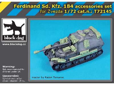Ferdinand Sd. Kfz 184 Accessories Set For Zvezda - zdjęcie 1