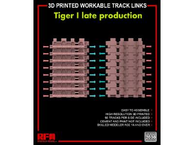 3d Printed Workable Track Links For Tiger I Late Production - zdjęcie 1