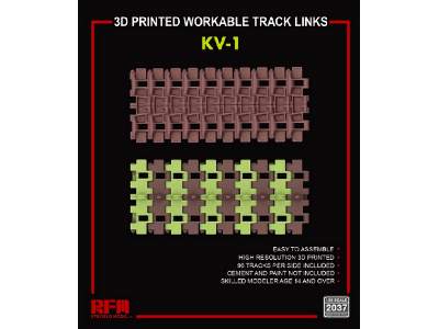 3d Printed Workable Track Links For Kv-1 - zdjęcie 1
