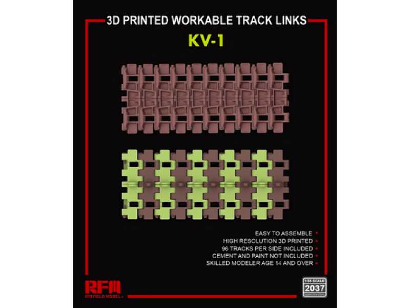 3d Printed Workable Track Links For Kv-1 - zdjęcie 1 3d Printed Workable Track Links For Kv-1 - zdjęcie 1