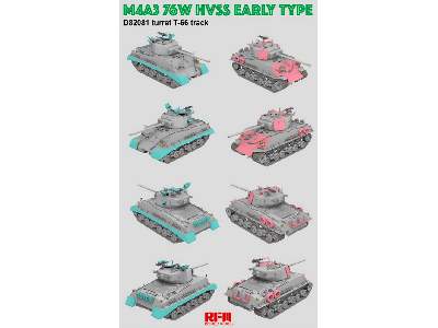 M4a3 76w Hvss Early Type D82081 Turret T - 66 Track - zdjęcie 4