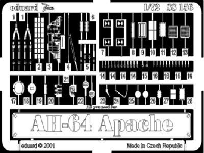  AH-64 1/72 - Academy Minicraft - blaszki - zdjęcie 1