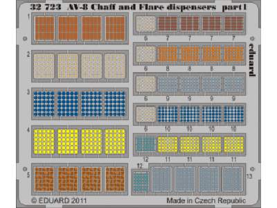  AV-8 Chaff and Flare dispensers 1/32 - Trumpeter - blaszki - zdjęcie 1