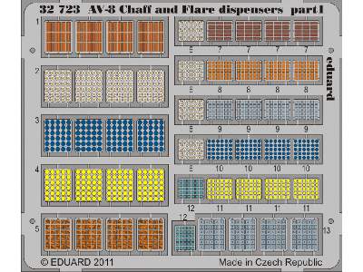  AV-8 Chaff and Flare dispensers 1/32 - Trumpeter - blaszki - zdjęcie 2