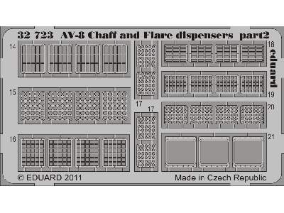  AV-8 Chaff and Flare dispensers 1/32 - Trumpeter - blaszki - zdjęcie 3