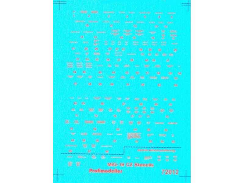 Mig-19 Cs Stencils - zdjęcie 1 Mig-19 Cs Stencils - zdjęcie 1