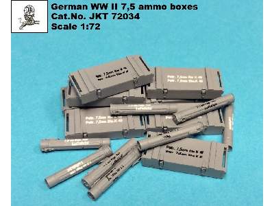 German Ww Ii 7,5cm Ammo Boxes - zdjęcie 1
