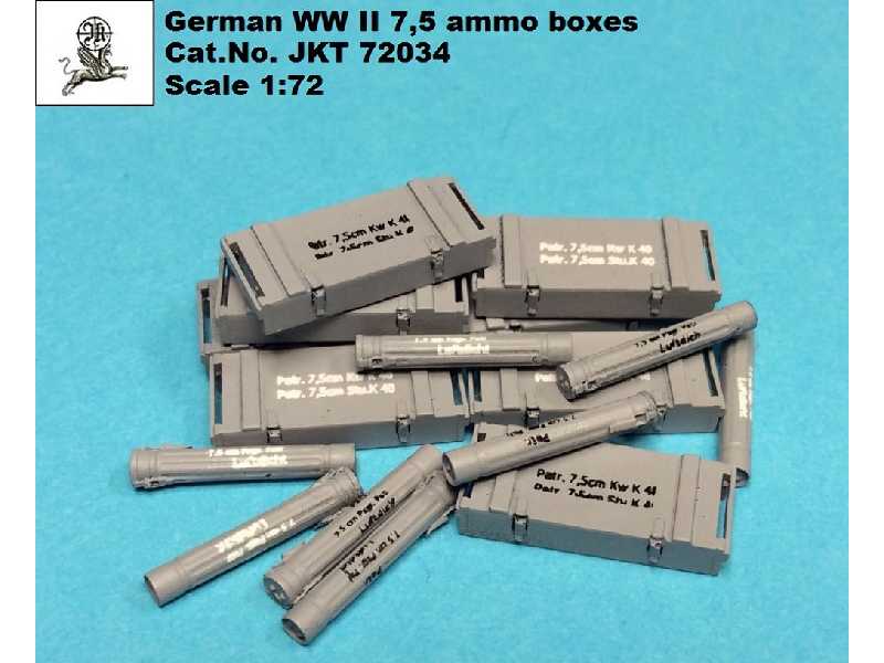 German Ww Ii 7,5cm Ammo Boxes - zdjęcie 1 German Ww Ii 7,5cm Ammo Boxes - zdjęcie 1