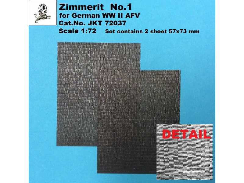 Zimmerit No. 1 For German Ww Ii Afv - 57 X 73 Mm - zdjęcie 1