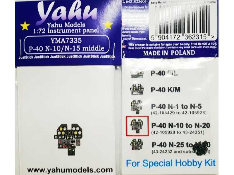 P-40 N-10/N-15 Middle (Special Hobby) - zdjęcie 1 P-40 N-10/N-15 Middle (Special Hobby) - zdjęcie 1