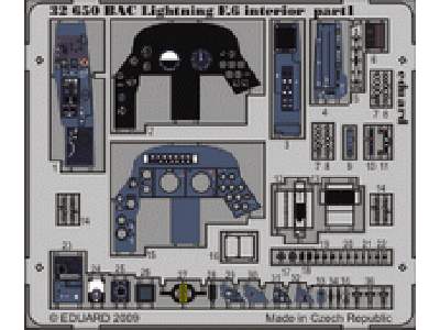  BAC Lightning F.6 interior S. A. 1/32 - Trumpeter - blaszki - zdjęcie 1