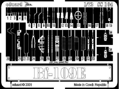  Bf 109E 1/72 - Tamiya - blaszki - zdjęcie 1