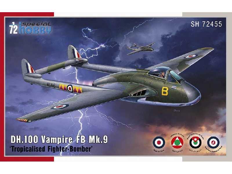 Dh.100 Vampire Fb Mk.9 'tropicalised Fighter-bomber' - zdjęcie 1 Dh.100 Vampire Fb Mk.9 'tropicalised Fighter-bomber' - zdjęcie 1