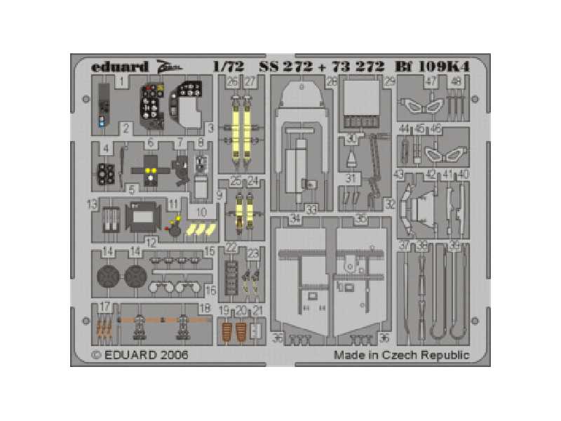  Bf 109K-4 1/72 - Fine Molds - blaszki - zdjęcie 1