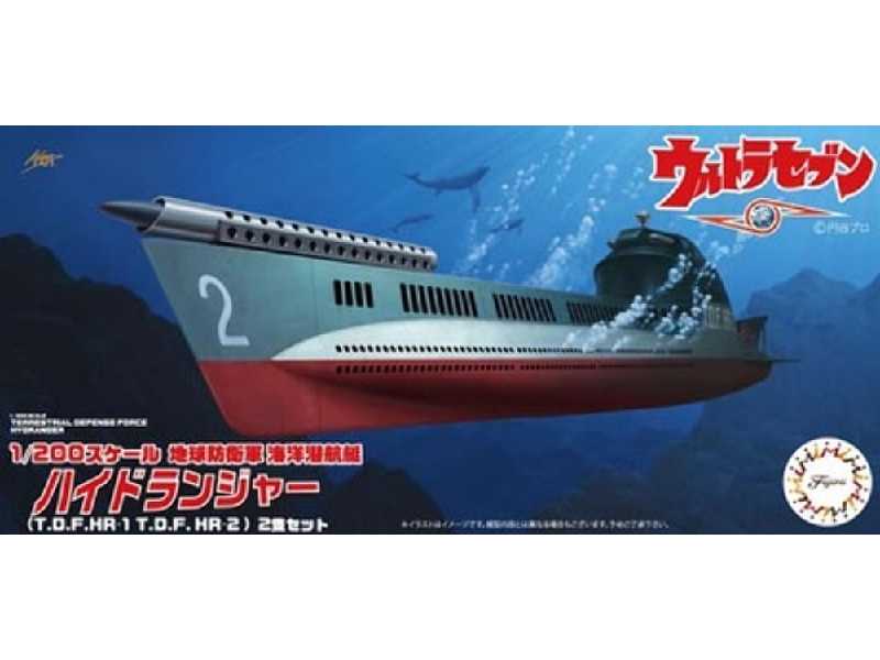 Earth Defence Force Marine Submarine Hydranger (T.D.F.Hr-1 T.D.F.Hr-2) (Set Of 2) - zdjęcie 1