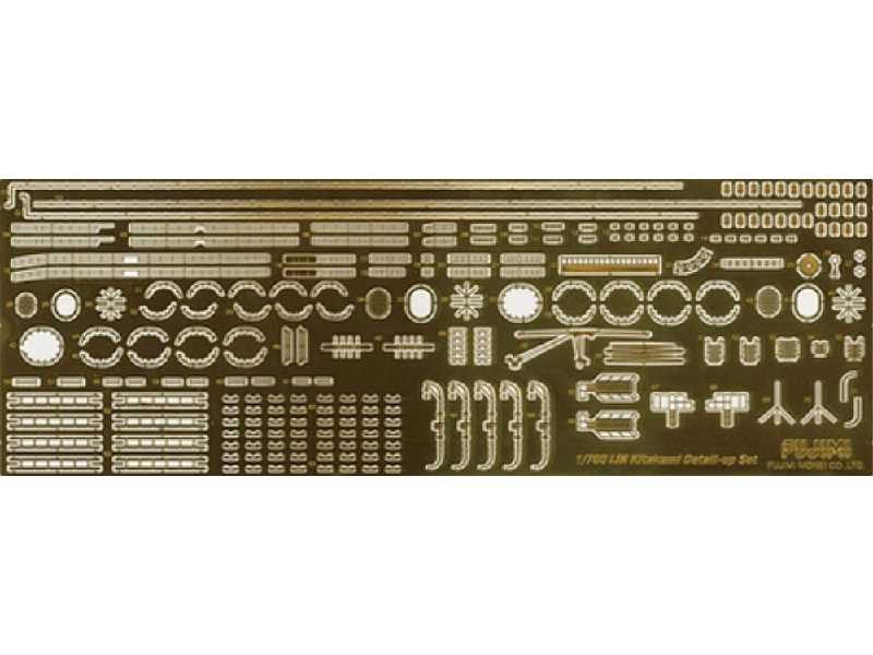 Toku-85 Ex-1 Photo Etched Parts For Ijn Light Cruiser Kitakami (W/2 Pieces 25mm Machine Cannon) - zdjęcie 1